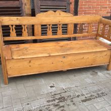 Bank Kuechenbank Biedermeier Historismus Sitzbank Truhenbank 1